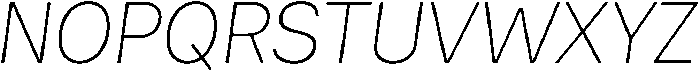 Malbe Thin Oblique otf (100) Font UPPERCASE