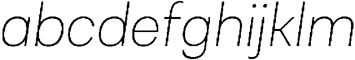 Malbe Thin Oblique otf (100) FONT
