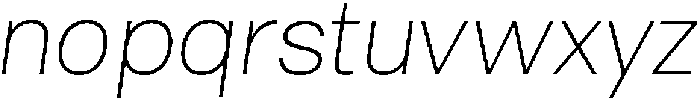 Malbe Thin Oblique otf (100) Font LOWERCASE