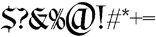 Maledicta Regular otf (400) Font OTHER CHARS