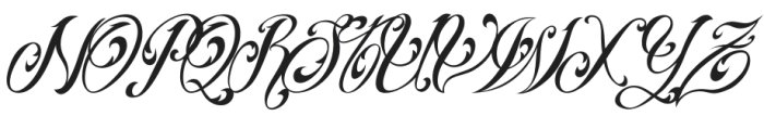 Malekith Italic otf (400) Font UPPERCASE