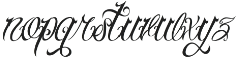 Malekith Italic otf (400) Font LOWERCASE