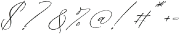 Malenthos Script Italic otf (400) Font OTHER CHARS