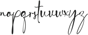 Maletha Collection Signature otf (400) Font LOWERCASE