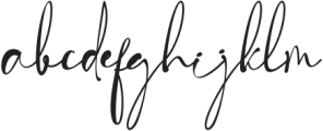 Maletha Collection Signature ttf (400) Font LOWERCASE