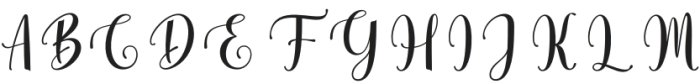 Maletha Regular otf (400) Font UPPERCASE