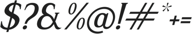 Malffide Italic otf (400) Font OTHER CHARS