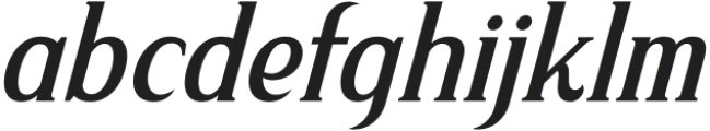 Malffide Italic otf (400) Font LOWERCASE