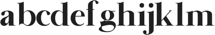 Malgina Regular otf (400) Font LOWERCASE