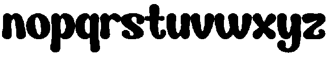 Malibu Bright Regular otf (400) Font LOWERCASE
