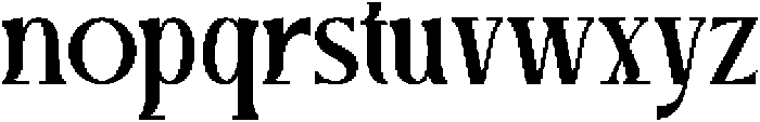 Maliga Regular otf (400) Font LOWERCASE