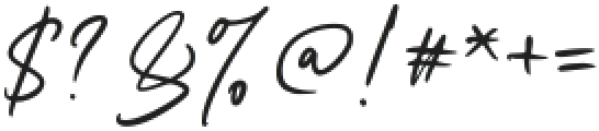 Maligo Signature Regular ttf (400) Font OTHER CHARS