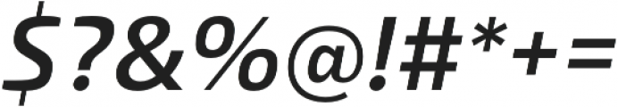Malino SemiBold Italic otf (600) Font OTHER CHARS