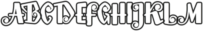 Malishka Outline otf (400) Font UPPERCASE