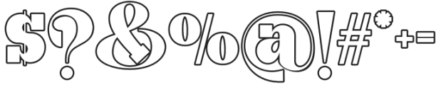 Malkiya Outline Regular otf (400) Font OTHER CHARS