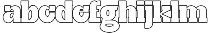 Malkiya Outline Regular otf (400) Font LOWERCASE