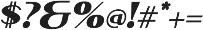 Malkone Black Italic otf (900) Font OTHER CHARS