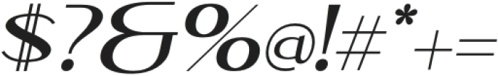 Malkone-Italic otf (400) Font OTHER CHARS