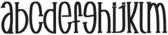 Mallfrish Regular otf (400) Font LOWERCASE