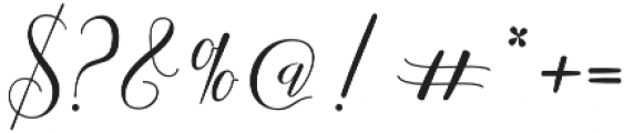 Mallicot Script Regular otf (400) Font OTHER CHARS