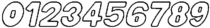 Mallow Soda Outline Italic otf (400) Font OTHER CHARS