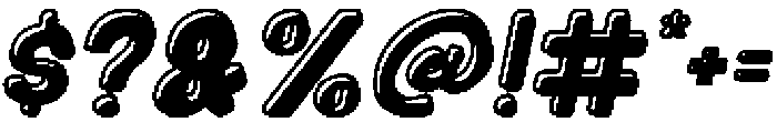 Mallow Soda Outline Shadow Ita otf (400) Font OTHER CHARS