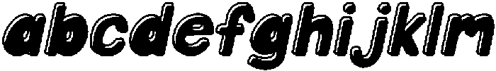 Mallow Soda Outline Shadow Ita otf (400) Font LOWERCASE