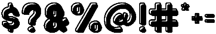 Mallow Soda Outline Shadow otf (400) Font OTHER CHARS