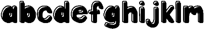 Mallow Soda Outline Shadow otf (400) Font LOWERCASE
