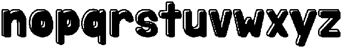 Mallow Soda Outline Shadow otf (400) Font LOWERCASE