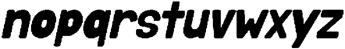 Mallow Soda Solid Italic otf (400) Font LOWERCASE