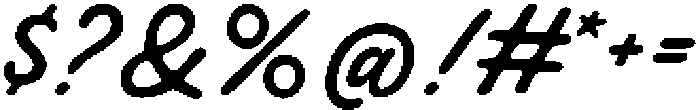 Malney Script Regular otf (400) Font OTHER CHARS