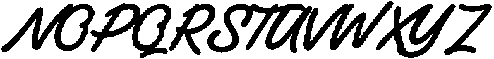 Malney Script Regular otf (400) Font UPPERCASE