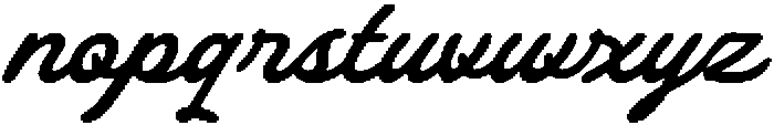 Malney Script Regular otf (400) Font LOWERCASE