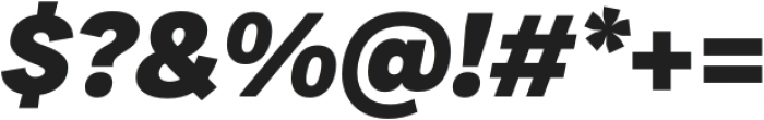 Malnor Sans Black Oblique otf (900) Font OTHER CHARS