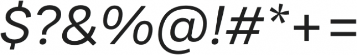 Malnor Sans Oblique otf (400) Font OTHER CHARS