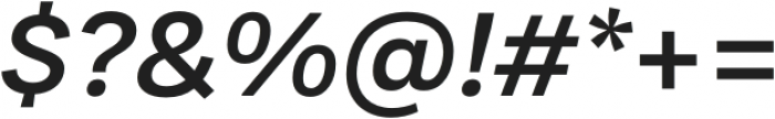 Malnor Sans SemiBold Oblique otf (600) Font OTHER CHARS