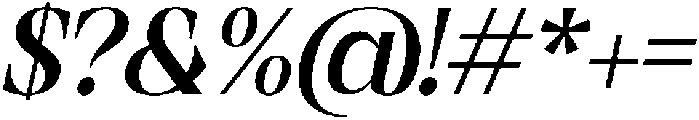 Maloine Italic otf (400) Font OTHER CHARS