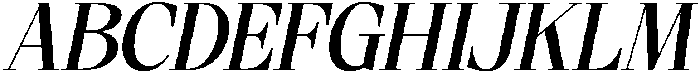 Maloine Italic otf (400) Font UPPERCASE