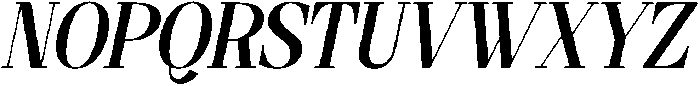 Maloine Italic otf (400) Font UPPERCASE