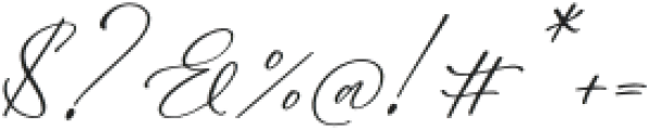 Malone Clemettine Script Italic otf (400) Font OTHER CHARS