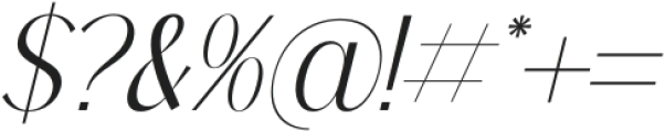 Malone Clemettine Serif Italic otf (400) Font OTHER CHARS