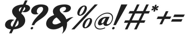 Maltone Italic otf (400) Font OTHER CHARS