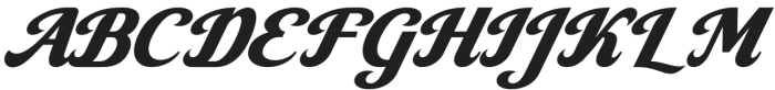 Maltone Italic otf (400) Font UPPERCASE