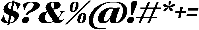 Malvera Black Slant otf (900) Font OTHER CHARS