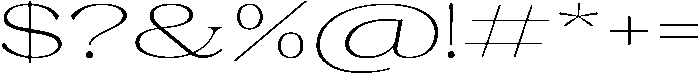Malvera Extra Light Expanded otf (200) Font OTHER CHARS