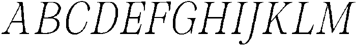 Malvera Extra Light High Condensed Slant otf (200) Font