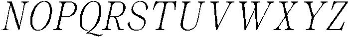 Malvera Extra Light High Condensed Slant otf (200) Font UPPERCASE