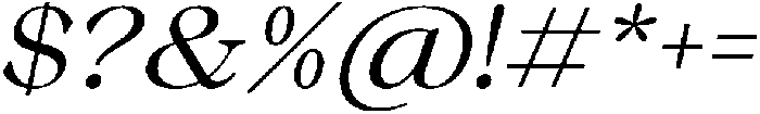 Malvera High Slant otf (400) Font OTHER CHARS
