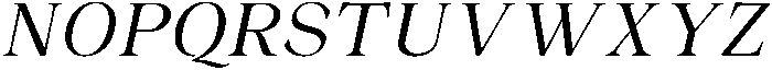 Malvera Slant otf (400) Font UPPERCASE